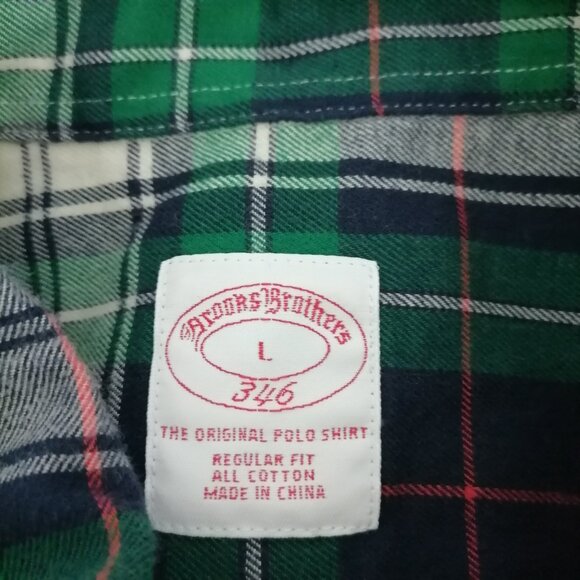 Brooks Brothers Mens Multicolor Long Sleeve Plaid Button Down Shirt Size L - Picture 5 of 8